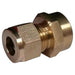 AG Female Compression Straight Coupling (3/8" Copper to 3/8" BSP) AG - Dynamic Drive