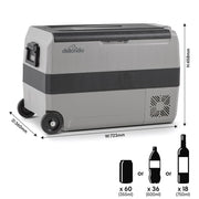 Dellonda Portable Fridge Freezer/Cool Box with LED Display 50L DL14 Dellonda - Dynamic Drive