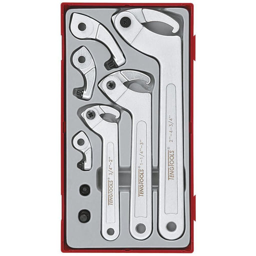 Teng Tools Hook & Pin Wrench Set TT1 8 Pieces Teng Tools - Dynamic Drive