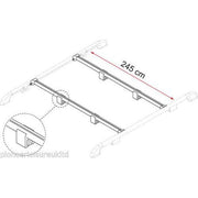 98655-075 FIXING BAR RAIL Fiamma  - Dynamic Drive