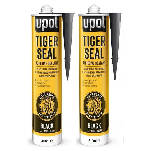2x Upol Tiger Seal Black 310ml Polyurethane Adhesive Sealant TIG/NB New U-POL UPOL - Dynamic Drive