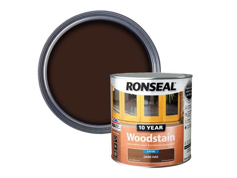 Ronseal 10 Year Woodstain Dark Oak 2.5 litre Ronseal - Dynamic Drive
