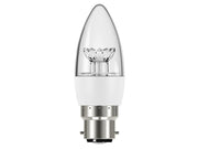 Energizer® LED BC (B22) Clear Candle Dimmable Bulb, Warm White 470 lm 5.9W Energizer® - Dynamic Drive