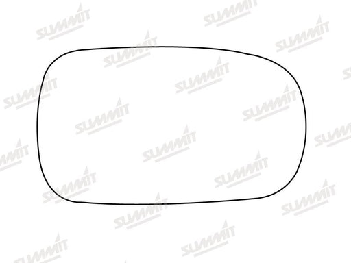 Summit Stick-On Standard Mirror Glass fits Nissan Primera LHS RHS Summit - Dynamic Drive