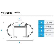 Aluminium Locking Roof Rack Cross Bars fits Volkswagen Polo Cross 15-20 Estate Menabo  - Dynamic Drive