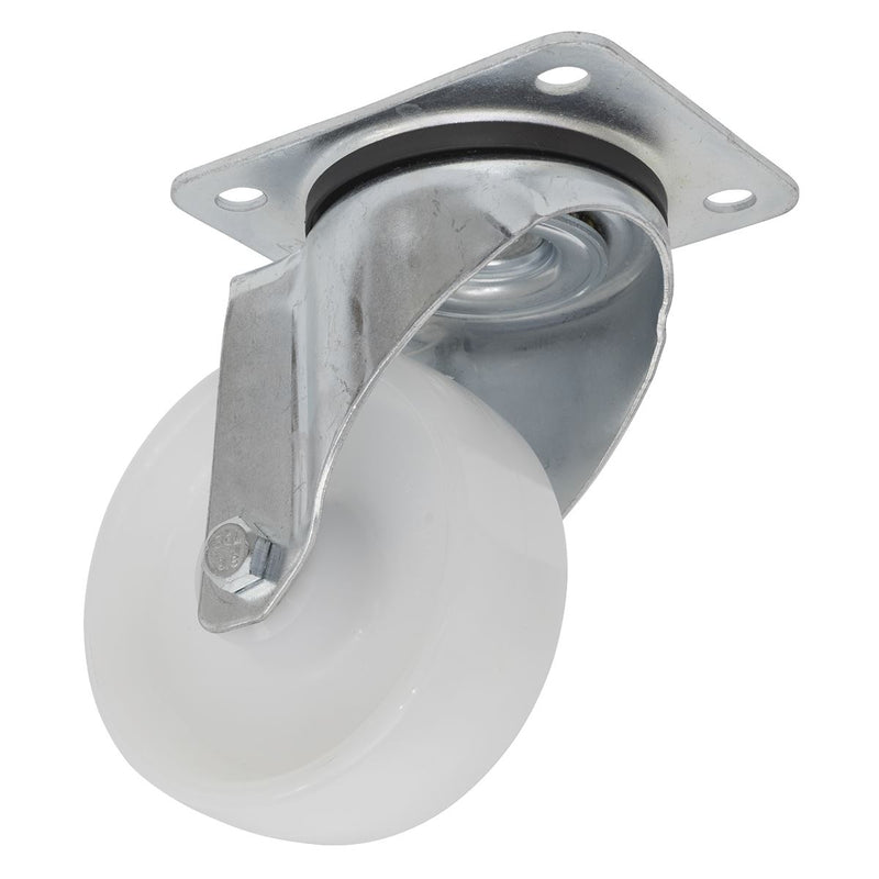 Sealey Castor Wheel Swivel Plate100mm SCW4100SP Sealey - Dynamic Drive