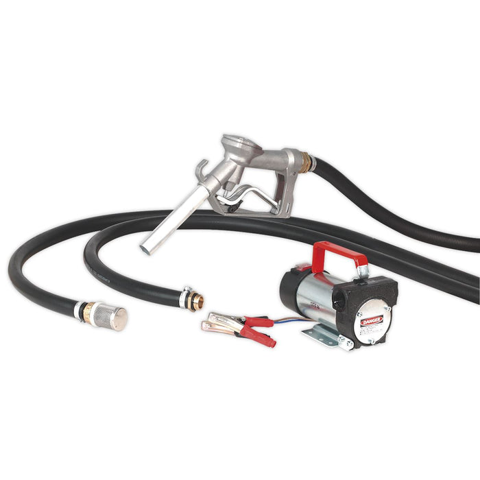 Sealey Mobile Dispensing Tank 55L with Diesel Pump Grey DT55GCOMBO1 Sealey - Dynamic Drive
