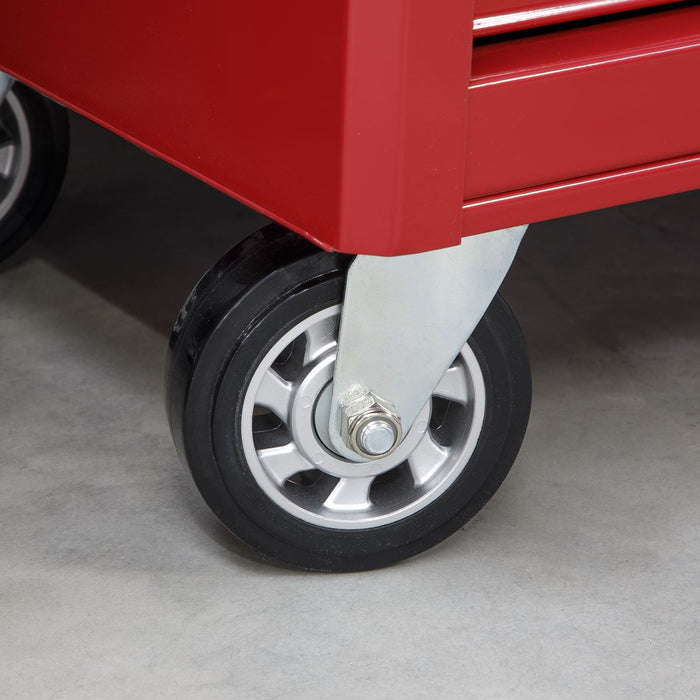 Sealey Rollcab 12 Drawer with Ball-Bearing Slides Heavy-Duty Red AP6612 Sealey - Dynamic Drive
