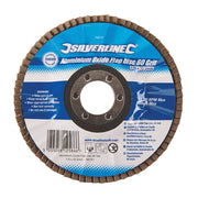Silverline Aluminium Oxide Flap Disc 115mm 60 Grit Silverline - Dynamic Drive