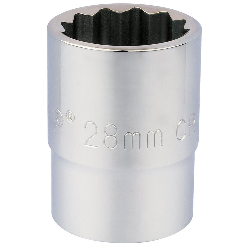 Draper 12 Point Socket, 3/4" Sq. Dr., 28mm 16697 Draper - Dynamic Drive