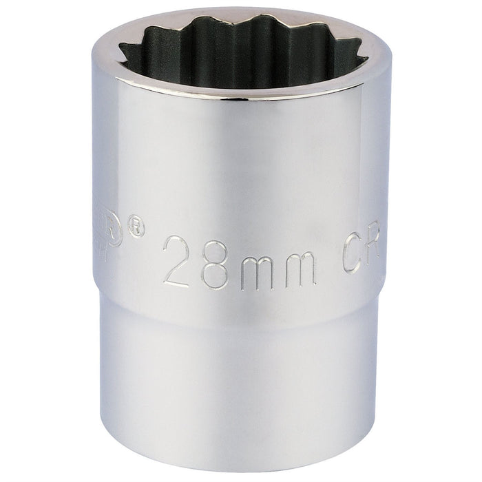 Draper 12 Point Socket, 3/4" Sq. Dr., 28mm 16697 Draper - Dynamic Drive