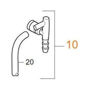 Truma Combi Elbow White 34020-63900 Truma - Dynamic Drive