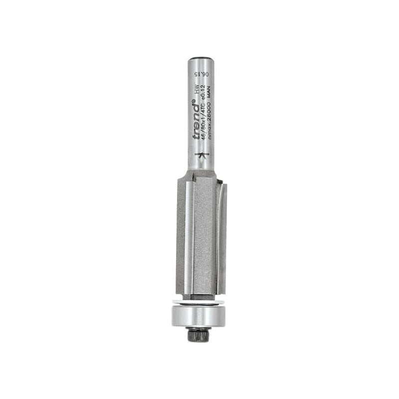 Trend 46/82 x 1/2 TCT 90° Bearing Guided Triple Flute Cutter 12.7 x 38.1mm Trend - Dynamic Drive