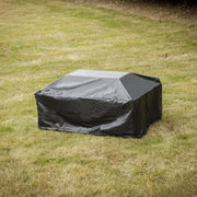 Dellonda 35" Rectangular Outdoor Fire Pit Antique Bronze Effect Dellonda - Dynamic Drive