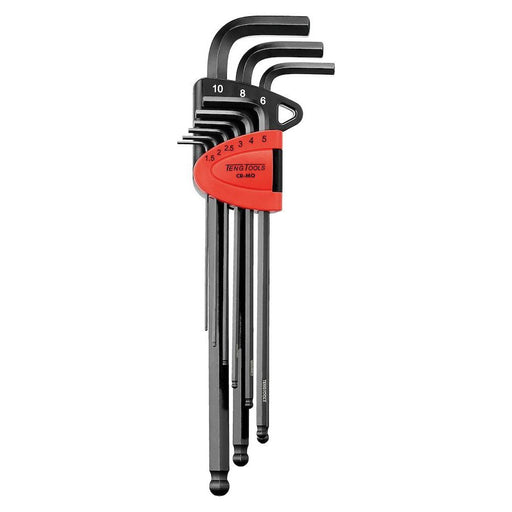 Teng Tools Extra Long Ball Point Hex Key Set 9 Pieces Teng Tools - Dynamic Drive