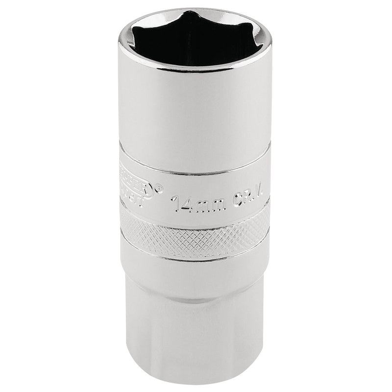 Draper 14mm Thread 6 Point Spark Plug Socket, 1/2" Sq. Dr., 21mm 16780 Draper - Dynamic Drive