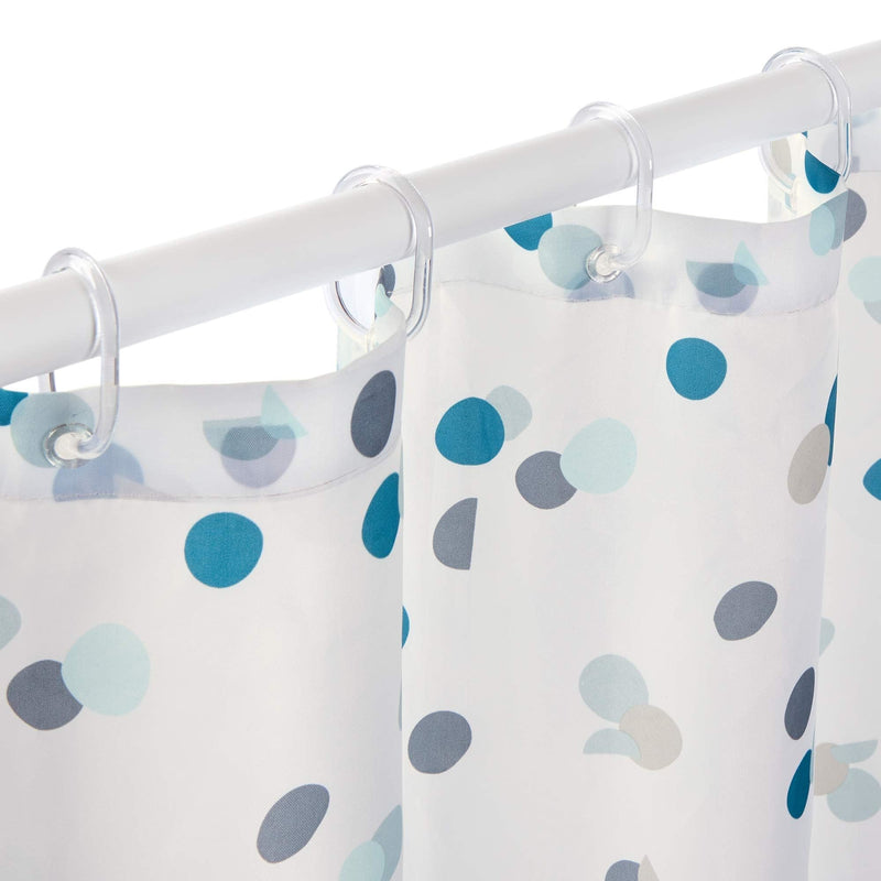 Shower Curtain White & Green Dot 234701 Rayen - Dynamic Drive
