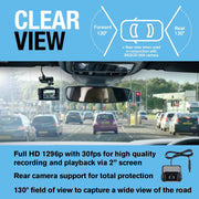 Ring Automotive - RSDC3000 Smart Dash Cam with GPS WiFi Full HD 1296p 30fps 2" S Ring Automotive - Dynamic Drive