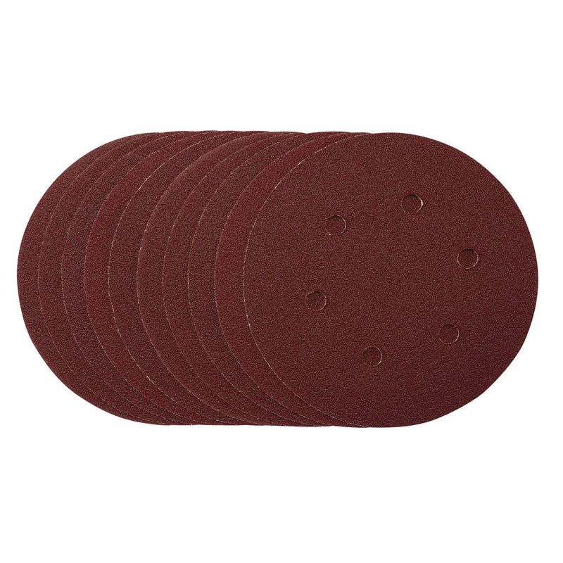 Draper Sanding Discs, 150mm, Hook & Loop, 80 Grit, (Pack of 10) 54888 Draper - Dynamic Drive