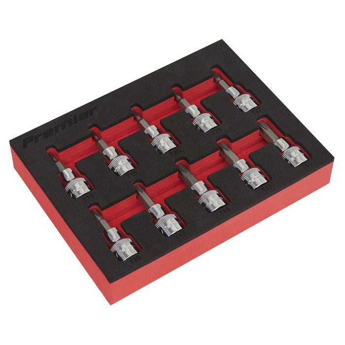 Sealey TRX-Star* Socket Bit Set 10pc 3/8"Sq Drive AK6242 Sealey - Dynamic Drive