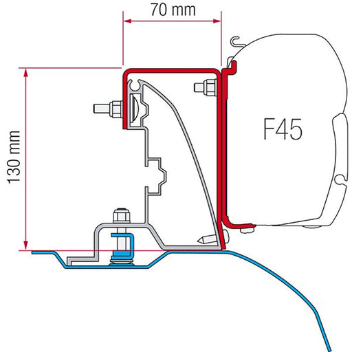 Fiamma Kit Ducato H2 Roof Rail Fiamma - Dynamic Drive