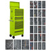 Superline PRO Tool Chest Combination 14 Drawer with 1179pc Tool Kit - Green Superline Pro - Dynamic Drive