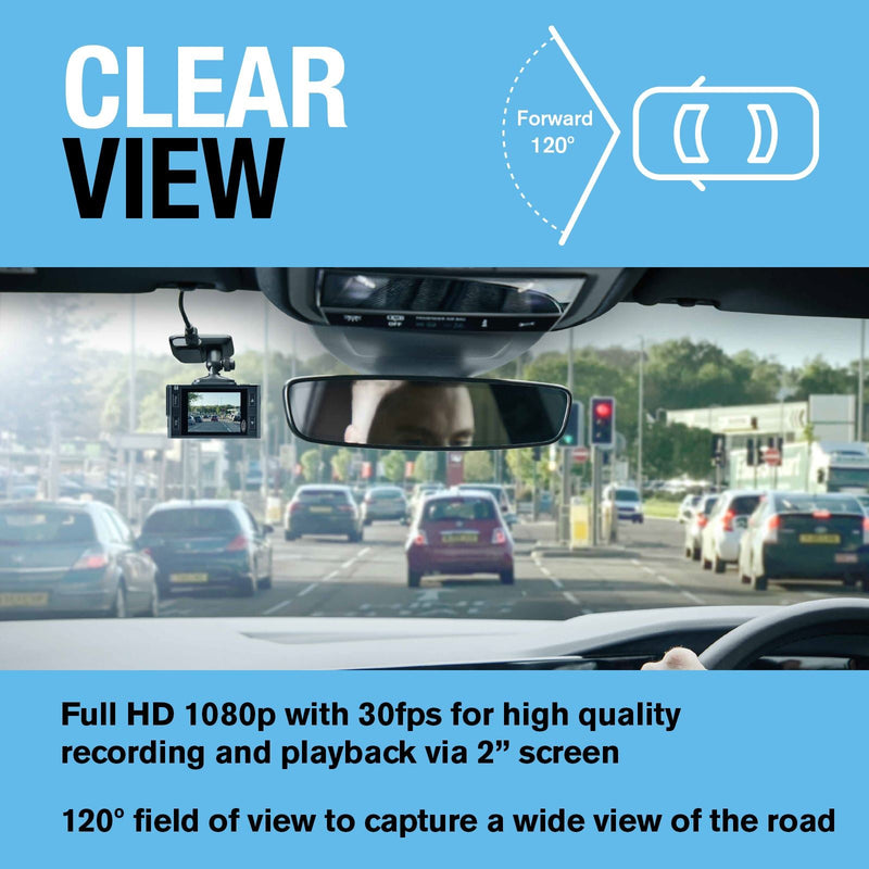 Ring Automotive RSDC2000 Smart Dash Cam WiFi Full HD 1080p 30fps 2" Screen G-Sen Ring Automotive - Dynamic Drive