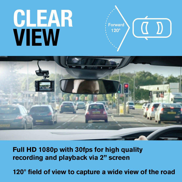 Ring Automotive RSDC2000 Smart Dash Cam WiFi Full HD 1080p 30fps 2" Screen G-Sen Ring Automotive - Dynamic Drive