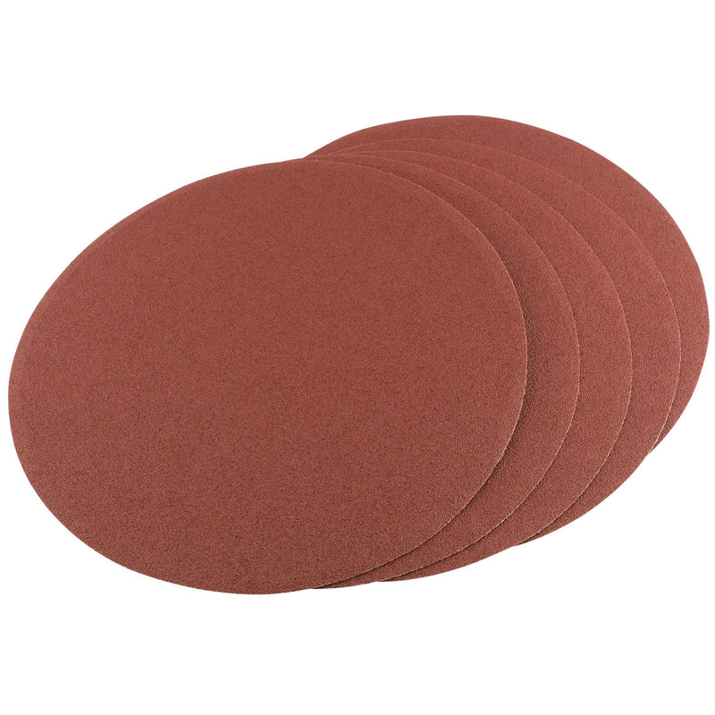 Draper Self-Adhesive Aluminium Oxide Sanding Discs, 200mm, 80 Grit (Pack of 5) Draper - Dynamic Drive