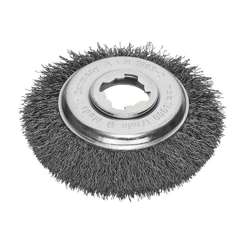 Lessmann X-Lock Crimped Steel Bevel Brush 115mm Non Spark Lessmann - Dynamic Drive
