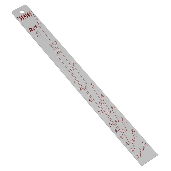 Sealey Aluminium Paint Measuring Stick 2:1/4:1 PA04 Sealey - Dynamic Drive