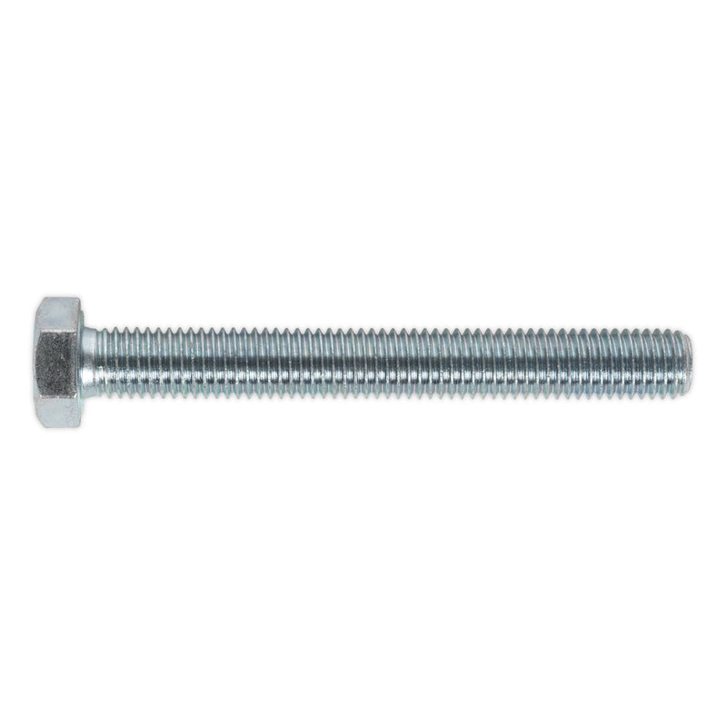 Sealey HT Setscrew M12 x 100mm 8.8 Zinc Pack of 10 SS12100 Sealey - Dynamic Drive
