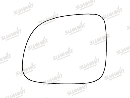 Summit Stick-On Standard Mirror Glass fits Chevrolet Captiva 10 to 16 LHS Summit - Dynamic Drive