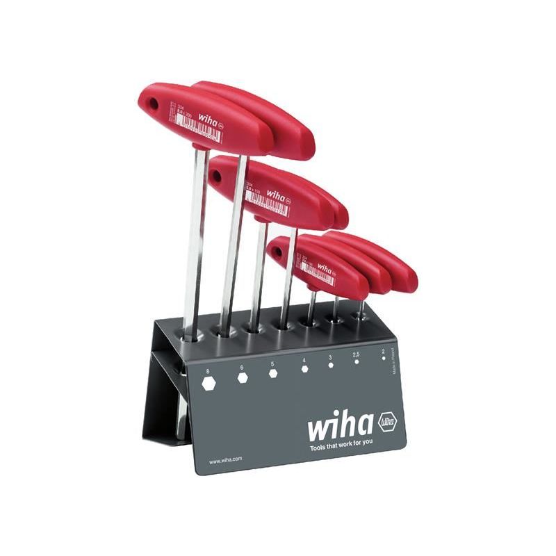 Wiha L-key with T-handle Set, 8 Piece Wiha - Dynamic Drive