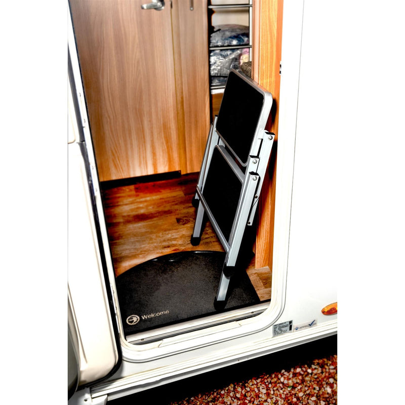 Maypole Foldable Steel Double Caravan Step Folding Portable Campervan Maypole - Dynamic Drive