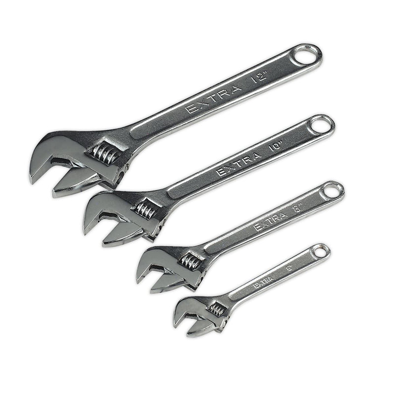 Seigen by Sealey Adjustable Wrench Set 4pc 150, 200, 250 & 300mm S0449 Seigen by Sealey  - Dynamic Drive