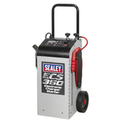 Sealey Electronic Charger Starter 60/350A 12/24V ECS350 Sealey - Dynamic Drive