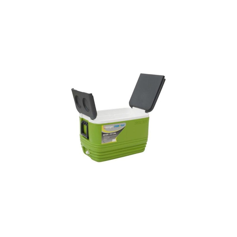 Vango Pinnacle 60 QT 57L Green Picnic Camping Food Drink Cool Box Cooler Vango - Dynamic Drive