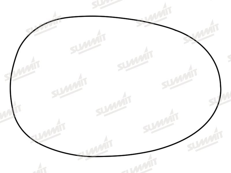 Summit Stick-On Standard Mirror Glass fits Mazda MX-5 05 to 09 RHS Summit - Dynamic Drive