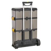 Sealey Mobile Stainless Steel/Composite Toolbox 3 Compartment AP855 Sealey - Dynamic Drive