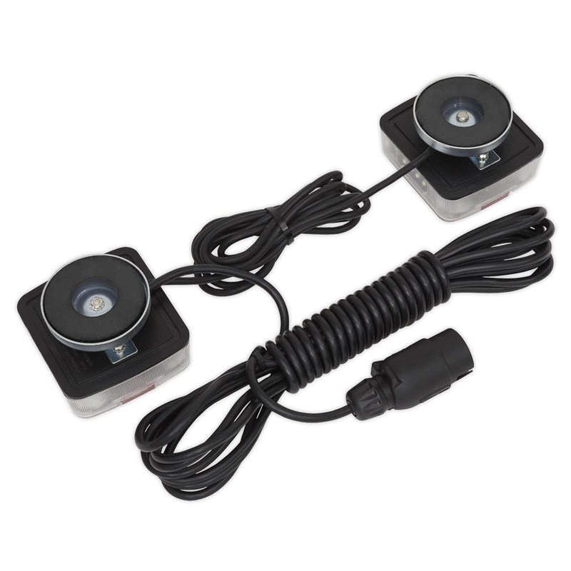 Sealey Rear Lighting Set Magnetic LED 12V TB18LEDMAG Sealey - Dynamic Drive