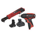 Sealey 2 x SV12 Series Cordless Power Tool Combo Kit 12V - 2 Batteries Sealey - Dynamic Drive