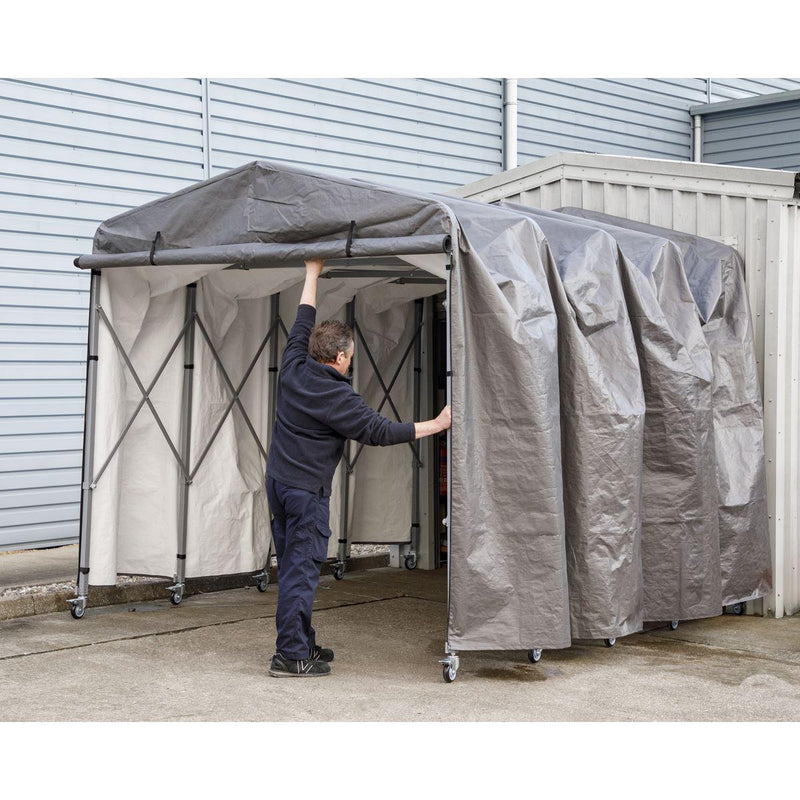 Sealey Extending Steel Garage Extension 2.5 x 4.5 x 2.5m FGE01 Sealey - Dynamic Drive