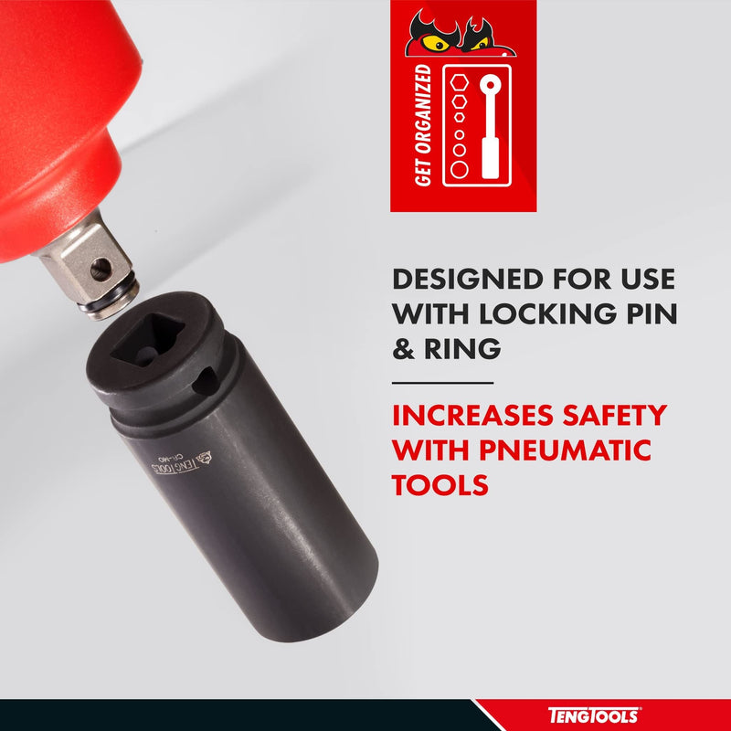 Teng Tools 1/2" Deep Impact Socket DIN AF 1/2" Teng Tools - Dynamic Drive