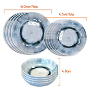 MDS1203 Liberty Linosa 12 Piece Melamine Dinner Set LL1397 Liberty Leisure UK - Dynamic Drive