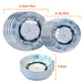 MDS1203 Liberty Linosa 12 Piece Melamine Dinner Set LL1397 Liberty Leisure UK - Dynamic Drive