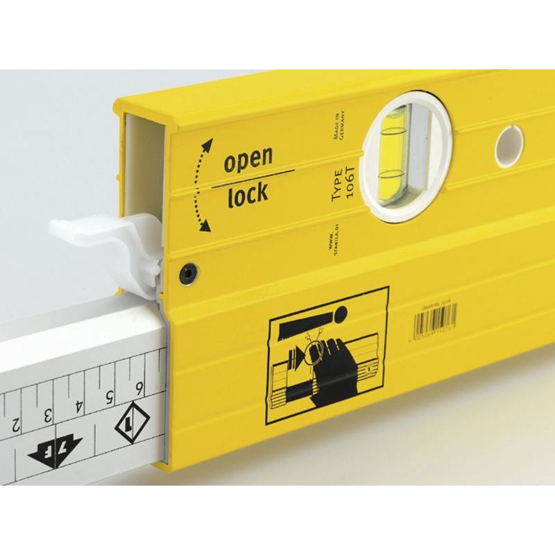 Stabila 106T-213 Extendable Spirit Level 3 Vial 213-376cm Stabila - Dynamic Drive