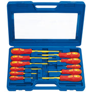 Draper VDE Approved Fully Insulated Screwdriver Set (11 Piece) 69234 Draper - Dynamic Drive