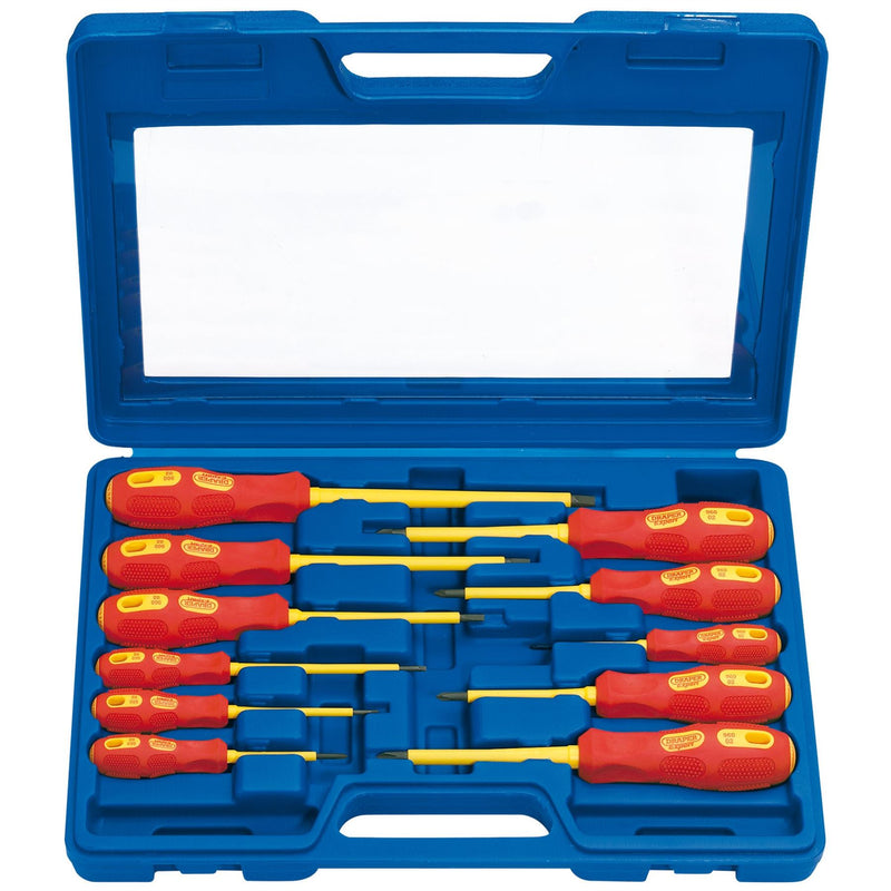 Draper VDE Approved Fully Insulated Screwdriver Set (11 Piece) 69234 Draper - Dynamic Drive