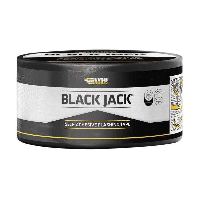 Everbuild Sika Black Jack® Flashing Tape, Trade 300mm x 10m Everbuild Sika - Dynamic Drive